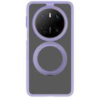 For Huawei Mate 70 Frosted 360 Degree Rotating Holder Phone Case(Purple) - 2