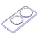 For Huawei Mate 70 Frosted 360 Degree Rotating Holder Phone Case(Purple) - 3