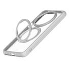 For Huawei Mate 70 Pro / 70 Pro+ Frosted 360 Degree Rotating Holder Phone Case(Grey) - 3