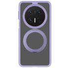 For Huawei Mate 70 Pro / 70 Pro+ Frosted 360 Degree Rotating Holder Phone Case(Purple) - 2