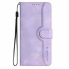 For Samsung Galaxy A56 5G Heart Pattern Skin Feel Leather Phone Case(Purple) - 2