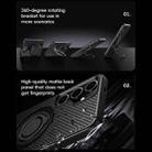 For Samsung Galaxy S24 5G Carbon Fiber MagSafe Phone Case with 360 Degree Rotating Holder(Black Grey) - 3