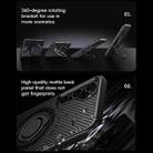 For Samsung Galaxy S23+ 5G Carbon Fiber MagSafe Phone Case with 360 Degree Rotating Holder(Black Gold) - 3