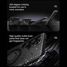 For Samsung Galaxy S25 Ultra 5G Carbon Fiber MagSafe Phone Case with 360 Degree Rotating Holder(Black) - 3