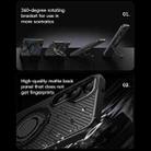 For Samsung Galaxy S25+ 5G Carbon Fiber MagSafe Phone Case with 360 Degree Rotating Holder(Black) - 3