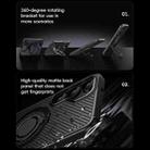 For Samsung Galaxy S25 5G Carbon Fiber MagSafe Phone Case with 360 Degree Rotating Holder(Black Silver) - 3