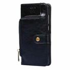 For Redmi Note 14 Pro 4G Zipper Bag Leather Phone Case(Black) - 2