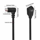 Mini DIN 7 Pin Core Audio / Video Cable, Length:0.5m(Male to Female Elbow) - 3