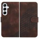For Samsung Galaxy A26 5G Elephant Head Embossed Phone Leather Case with Lanyard(Coffee) - 1