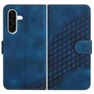 For Samsung Galaxy A36 5G Elephant Head Embossed Phone Leather Case with Lanyard(Royal Blue) - 1