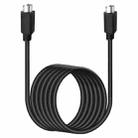 Mini DIN 6 Pin Core Extension Cable, Length:0.5m(Male to Male Straight) - 2