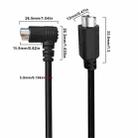 Mini DIN 6 Pin Core Extension Cable, Length:0.5m(Male Elbow to Male Straight) - 3