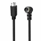 Mini DIN 6 Pin Core Extension Cable, Length:3m(Male Elbow to Male Straight) - 1