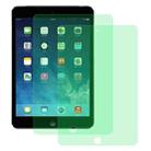 For iPad Mini 3 & 2 2 PCS 9H 2.5D Eye Protection Green Light Explosion-proof Tempered Glass Film - 1