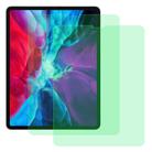 For iPad Pro 12.9 inch (2020) 2 PCS 9H 2.5D Eye Protection Green Light Explosion-proof Tempered Glass Film - 1