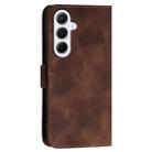 For Samsung Galaxy A26 5G Grid Butterfly Embossed Pattern Leather Phone Case with Lanyard(Coffee) - 3