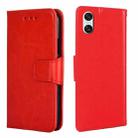 For Sony Xperia 10 VI Crystal Texture Leather Phone Case(Red) - 1