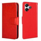 For Redmi 13 4G Crystal Texture Leather Phone Case(Red) - 1