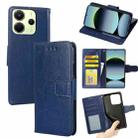 For Redmi Note 14 4G 163.25mm Crystal Texture Leather Phone Case(Royal Blue) - 1