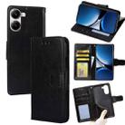 For Redmi Turbo 4 Crystal Texture Leather Phone Case(Black) - 1