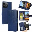 For Redmi Note 14 4G 164.84mm Crystal Texture Leather Phone Case(Royal Blue) - 1