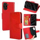 For Redmi A5 4G 171.7mm Crystal Texture Leather Phone Case(Red) - 1