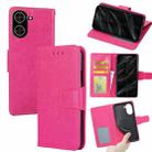 For Redmi A5 4G 171.7mm Crystal Texture Leather Phone Case(Rose Red) - 1