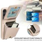 For Samsung Galaxy S24 FE 5G Crossbody Lanyard Zipper Wallet Leather Phone Case(Beige) - 3