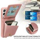 For Samsung Galaxy S24+ 5G Crossbody Lanyard Zipper Wallet Leather Phone Case(Rose Gold) - 3