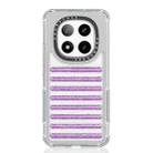 For Redmi Note 14 Pro+ 5G Capsule Glitter TPU Hybrid PC Airbag Phone Case(Purple) - 1