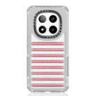 For Redmi Note 14 Pro+ 5G Capsule Glitter TPU Hybrid PC Airbag Phone Case(Red) - 1