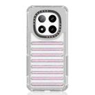 For Redmi Note 14 Pro+ 5G Capsule Glitter TPU Hybrid PC Airbag Phone Case(Pink) - 1