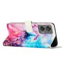 For Motorola Edge 2024 5G Painted Marble Pattern Leather Phone Case(Pink Purple) - 3