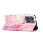 For Motorola Moto S50 5G / Edge 50 Neo Painted Marble Pattern Leather Phone Case(Rose Gold) - 3