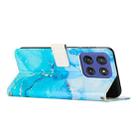For Motorola Moto G Stylus 5G 2025 Painted Marble Pattern Leather Phone Case(Blue Green) - 3