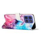 For Motorola Edge 60 Fusion Painted Marble Pattern Leather Phone Case(Pink Purple) - 3