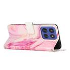 For Motorola Edge 60 Fusion Painted Marble Pattern Leather Phone Case(Rose Gold) - 3
