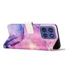 For Motorola Edge 60 Fusion Painted Marble Pattern Leather Phone Case(Purple) - 3