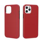 For iPhone 12 mini Shockproof Terminator Style Solid Color Protective Case(Red) - 2