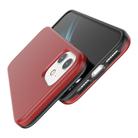For iPhone 12 / 12 Pro Shockproof Terminator Style Solid Color Protective Case(Red) - 3