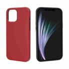 For iPhone 12 Pro Max Shockproof Terminator Style Solid Color Protective Case(Red) - 1