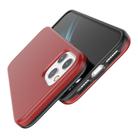 For iPhone 12 Pro Max Shockproof Terminator Style Solid Color Protective Case(Red) - 2