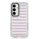 For Samsung Galaxy S25 5G Capsule Glitter TPU Hybrid PC Airbag Phone Case(Pink) - 1