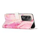 For OPPO A3 Pro 5G India Painted Marble Pattern Leather Phone Case(Rose Gold) - 3