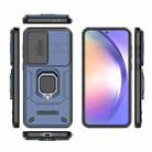 For Samsung Galaxy A36 5G Sliding Camshield TPU + PC Shockproof Phone Case with Holder(Blue) - 3