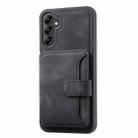 For Samsung Galaxy S25+ 5G Skin Feel Dream RFID Anti-theft PU Card Bag Phone Case(Black) - 2