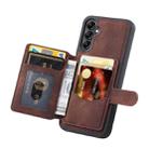For Samsung Galaxy S25+ 5G Skin Feel Dream RFID Anti-theft PU Card Bag Phone Case(Coffee) - 3