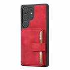 For Samsung Galaxy S25 Ultra 5G Skin Feel Dream RFID Anti-theft PU Card Bag Phone Case(Red) - 2