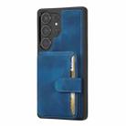 For Samsung Galaxy S25 Ultra 5G Skin Feel Dream RFID Anti-theft PU Card Bag Phone Case(Peacock Blue) - 2