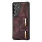 For Samsung Galaxy S25 Ultra 5G Skin Feel Dream RFID Anti-theft PU Card Bag Phone Case(Coffee) - 2